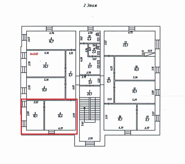 Помещение свободного назначения 26,7 кв.м., ул. Чайковского 19А. 